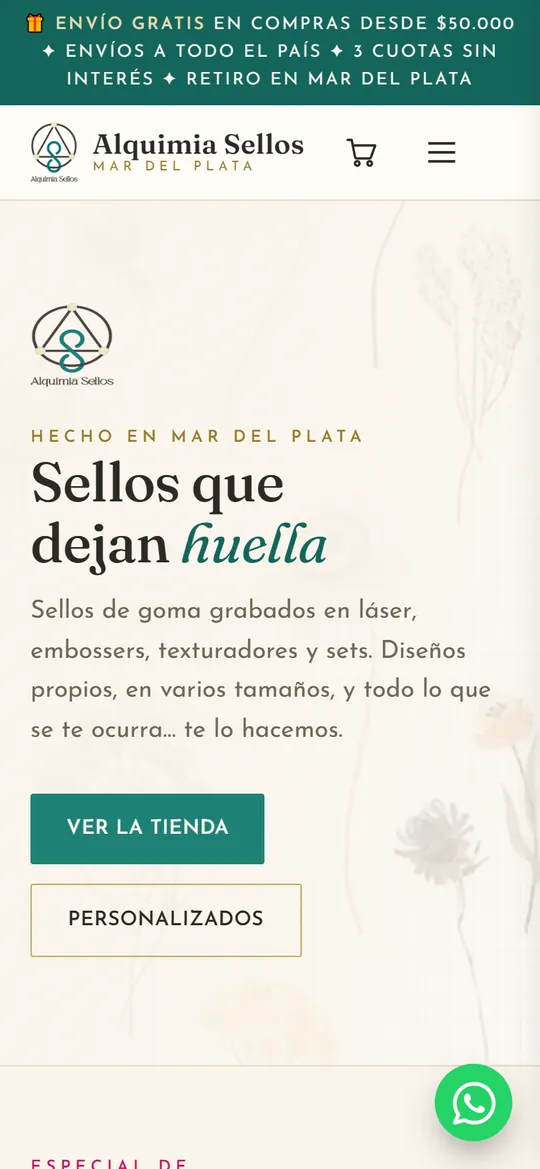 La tienda en el celular