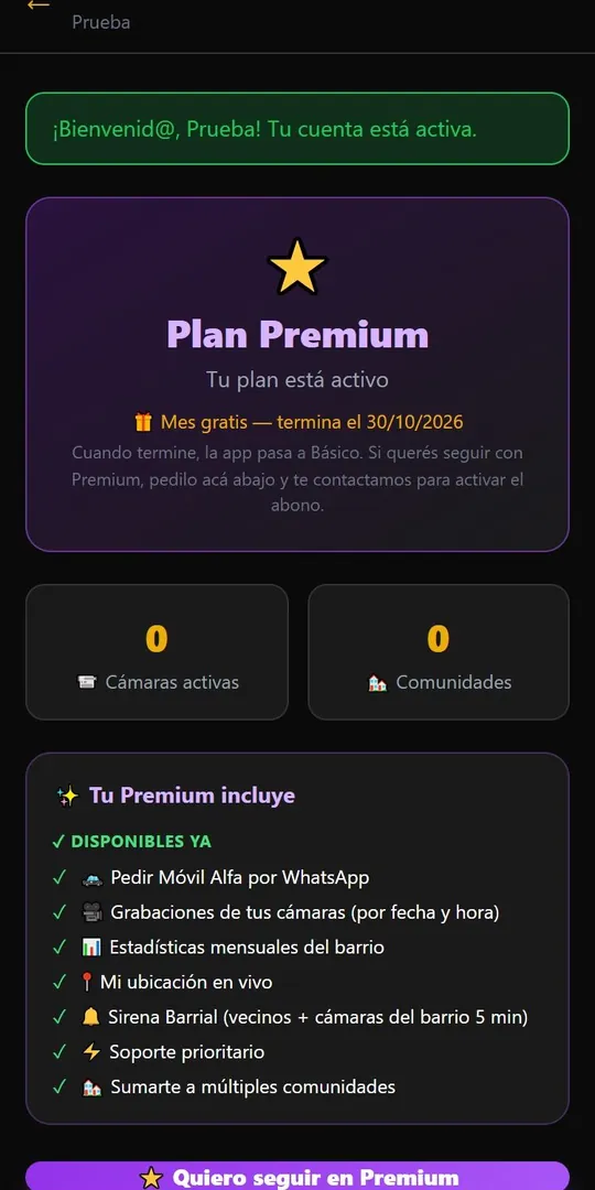 Plan Premium con mes gratis