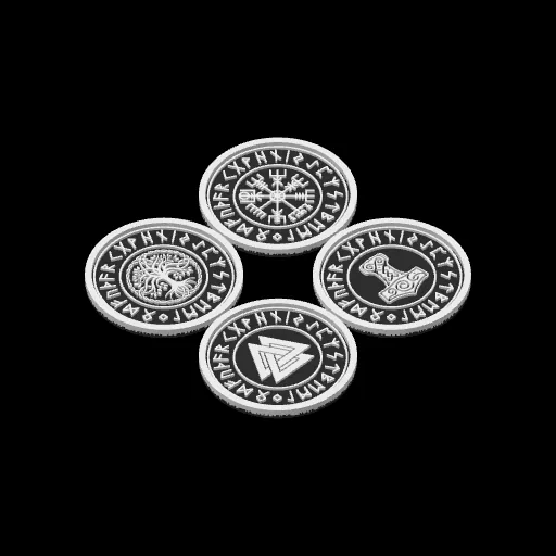 Posavasos con runas vikingas
