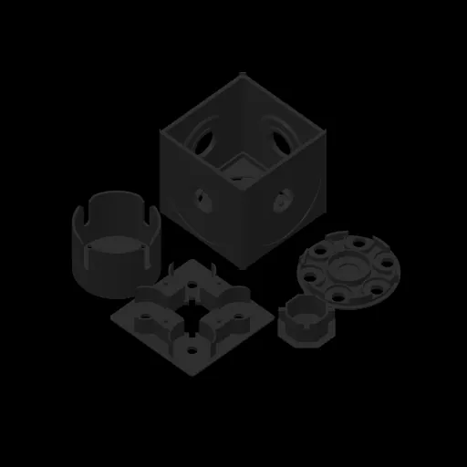 Cubo alquimista desarmado