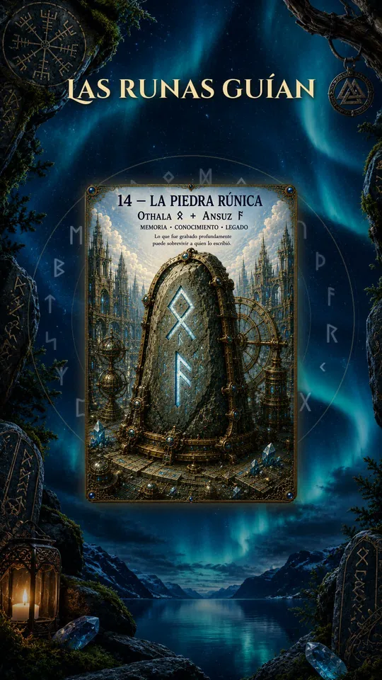 Cuadro del reel del Oráculo Futhark