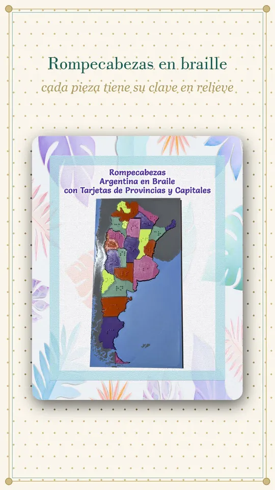 Cuadro del reel de rompecabezas en braille