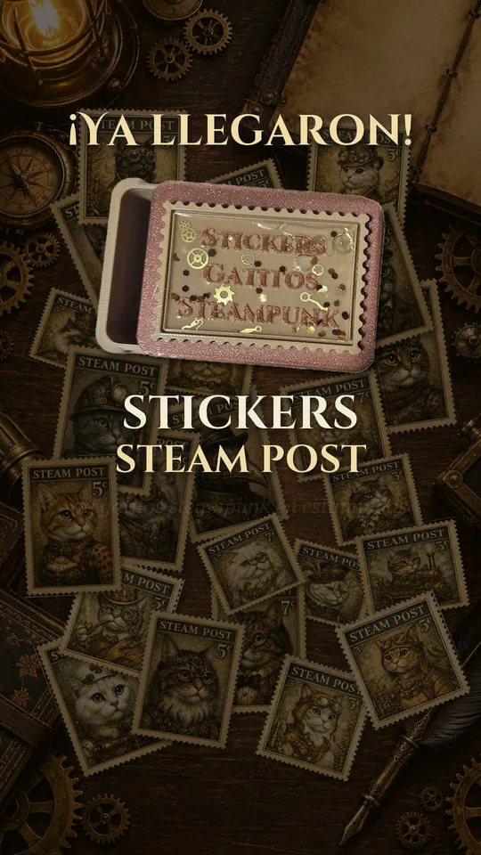 Cuadro del reel de stickers: llegaron las estampillas